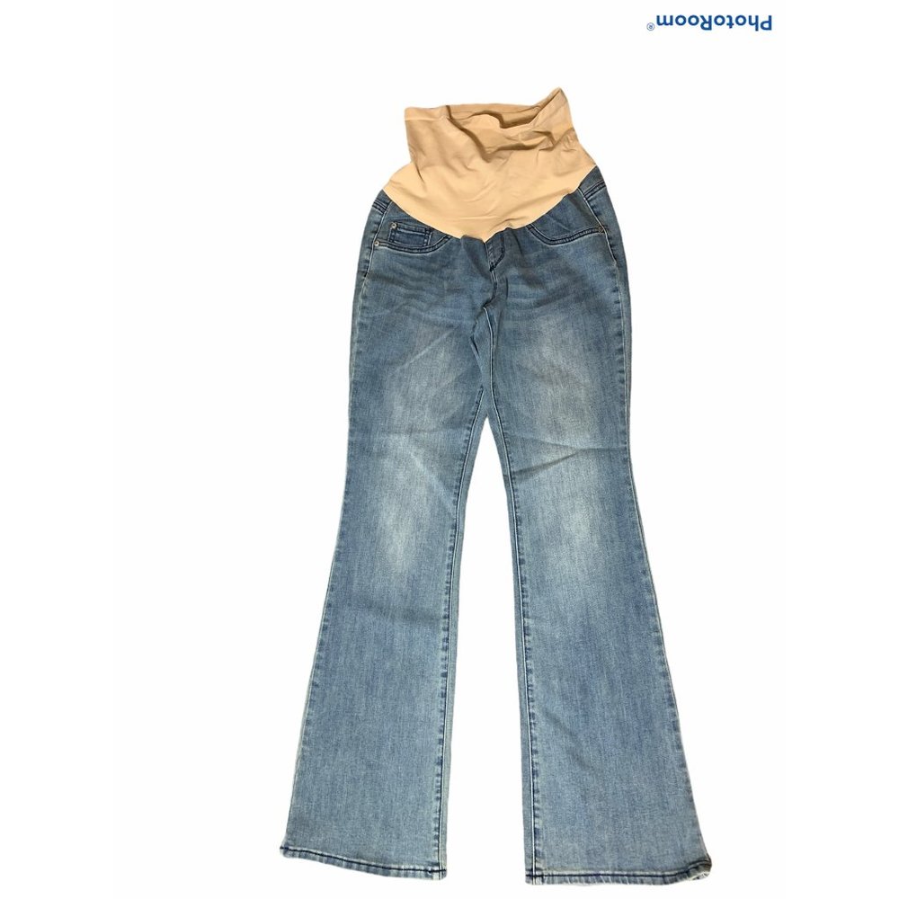 Indigo Blue Maternity Full Panel Bootcut Jeans size Small